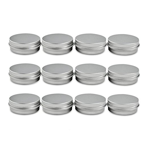 Aluminum Vivaplex Vivaplex 1 Oz Tin Jars With Lids 12 